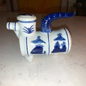 Blue & White Chinoiserie Ceramic Creamer